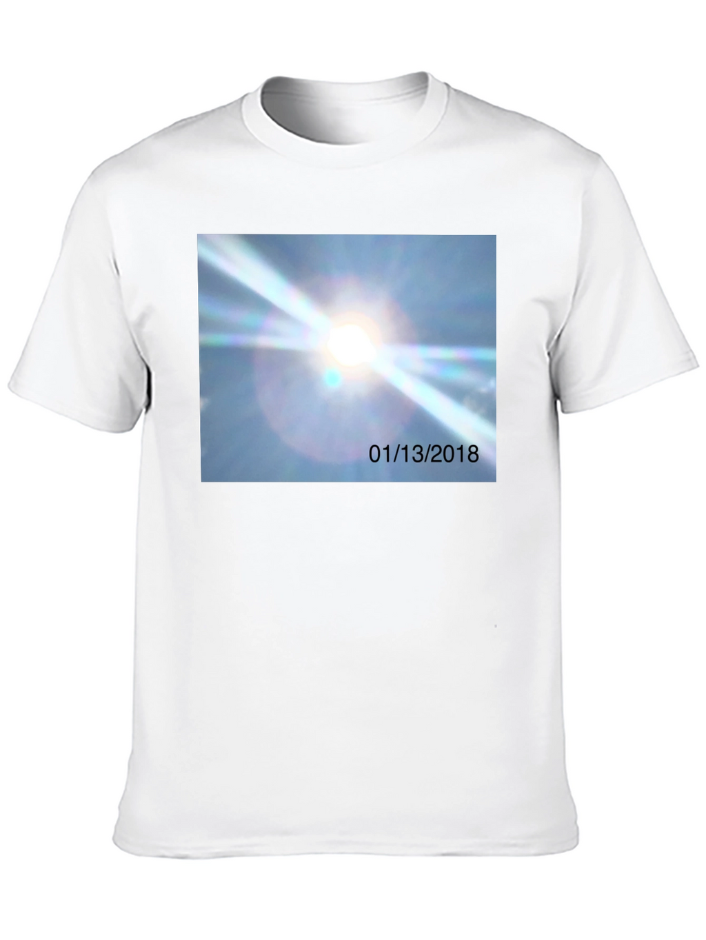 Unique Graphic Tee - January 13th 2018 Sun Flare