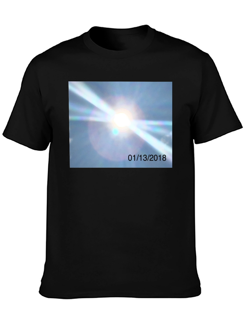 Unique Graphic Tee - January 13th 2018 Sun Flare