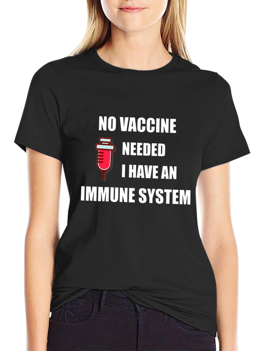 Immune System T-Shirt - No Vaccine Needed