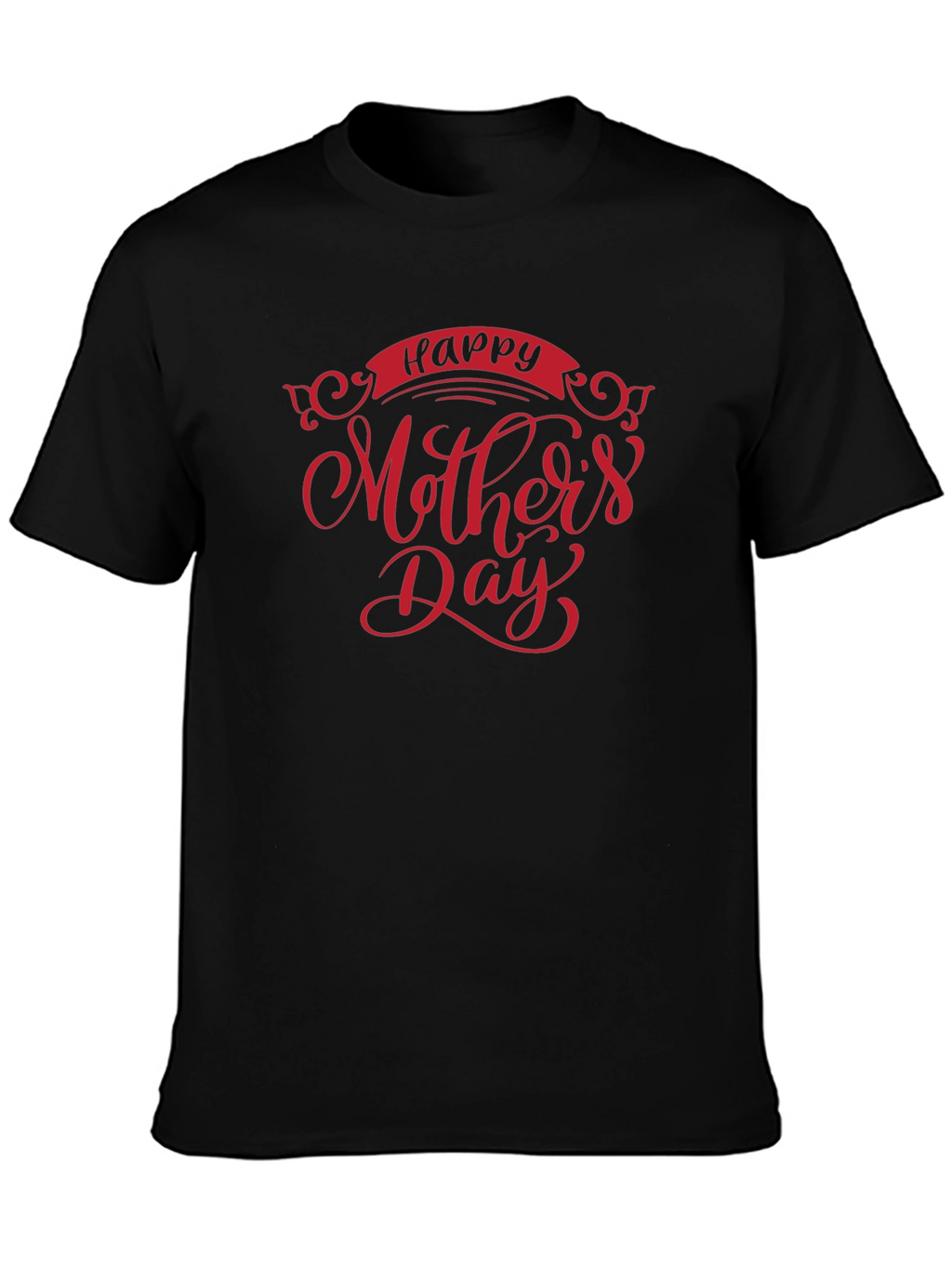 Happy Mothers Day Graphic Tee - Black