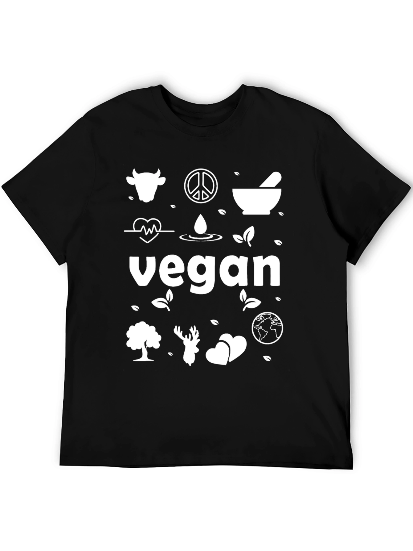 Vegan Graphic Tee - Black Vegan Lifestyle Shirt