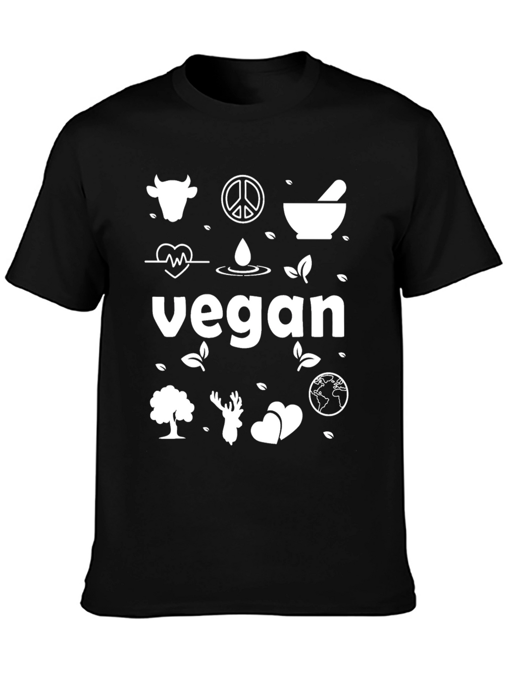 Vegan Graphic Tee - Black Vegan Lifestyle Shirt