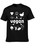 Vegan Graphic Tee - Black Vegan Lifestyle Shirt