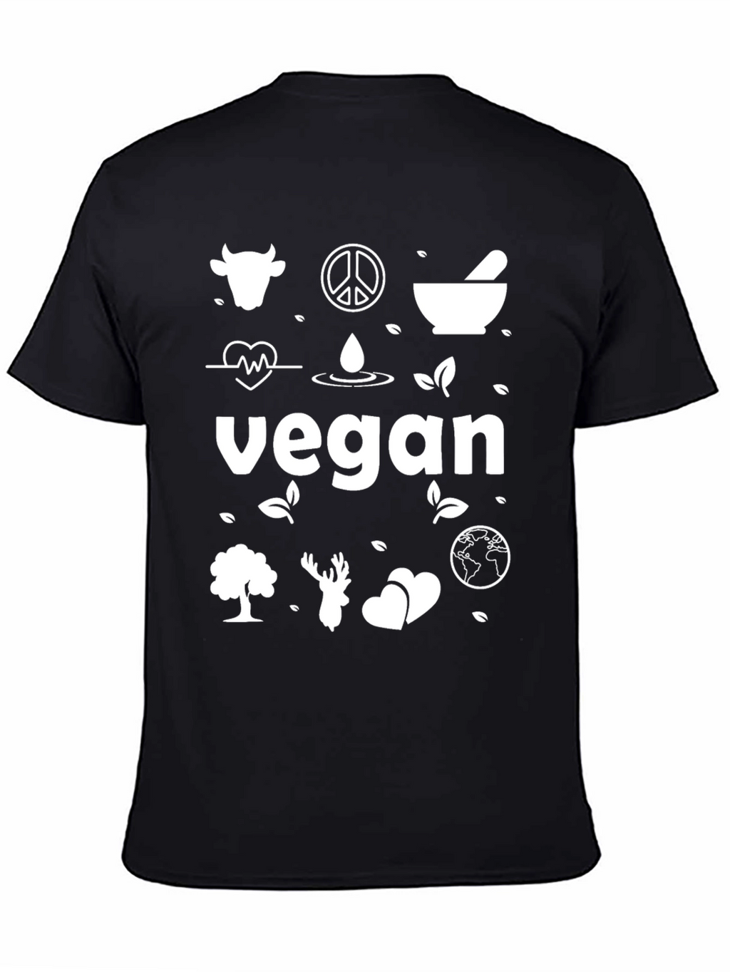 Vegan Graphic Tee - Black Vegan Lifestyle Shirt