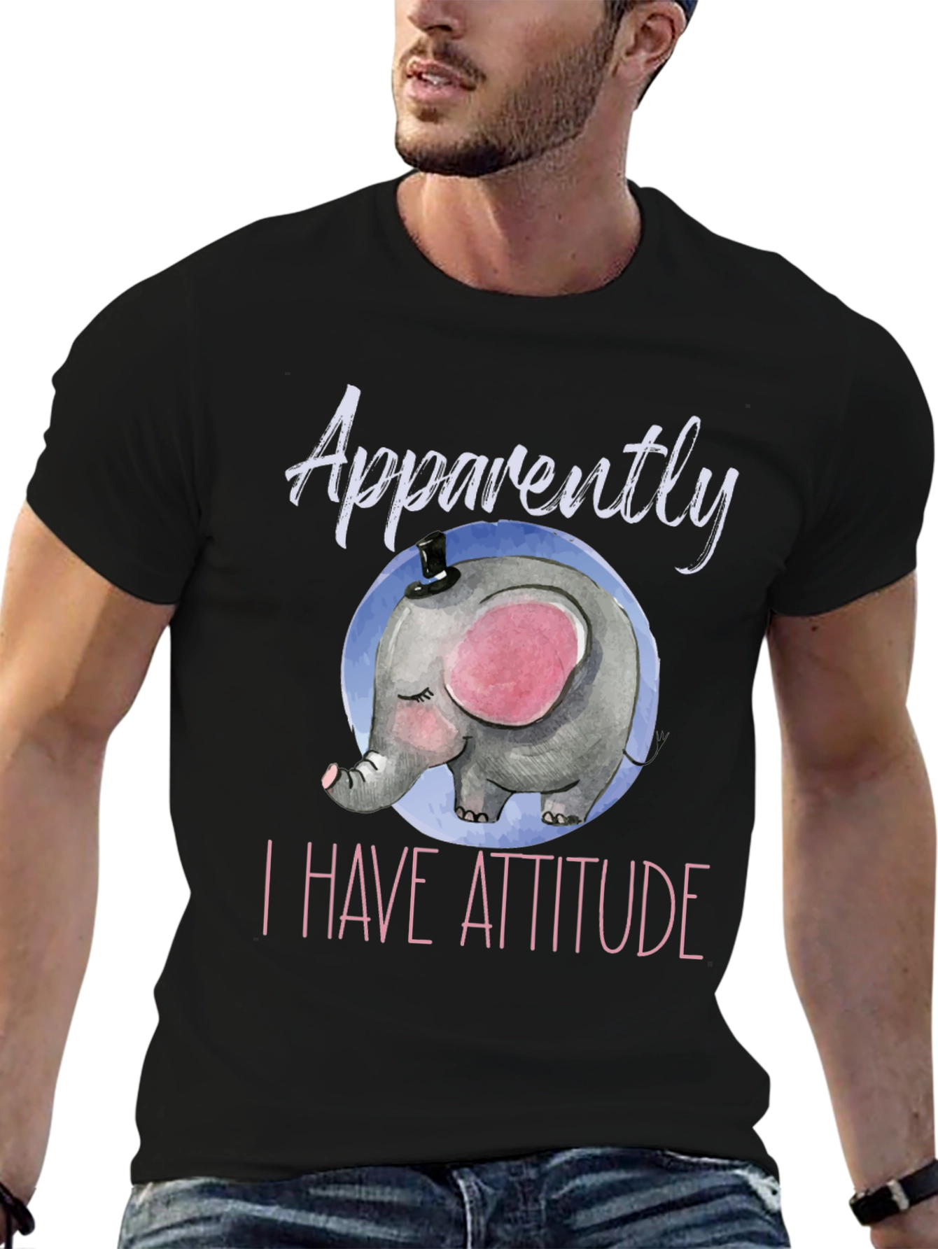 Elephant Attitude T-Shirt - Cute & Comfy
