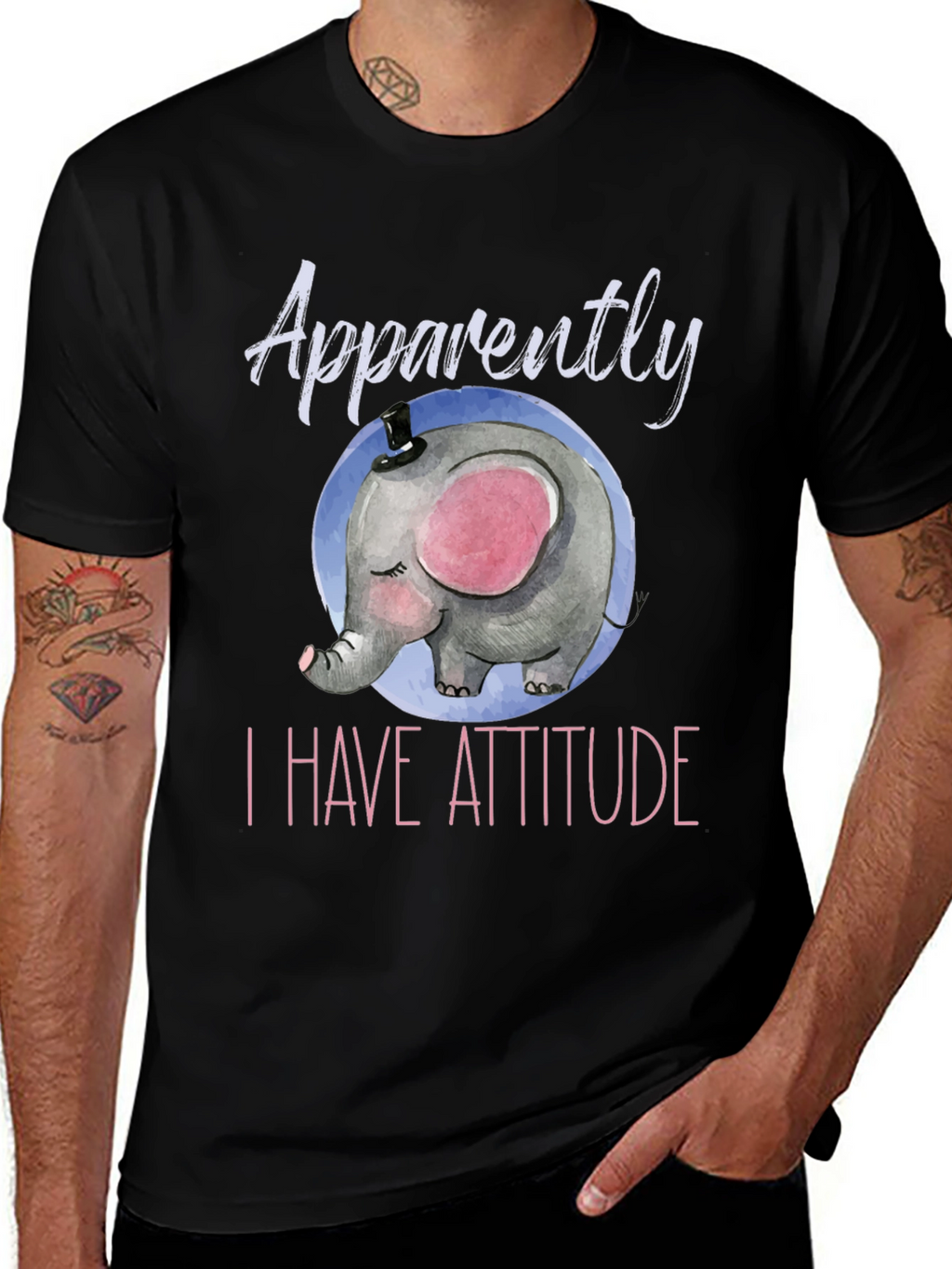 Elephant Attitude T-Shirt - Cute & Comfy