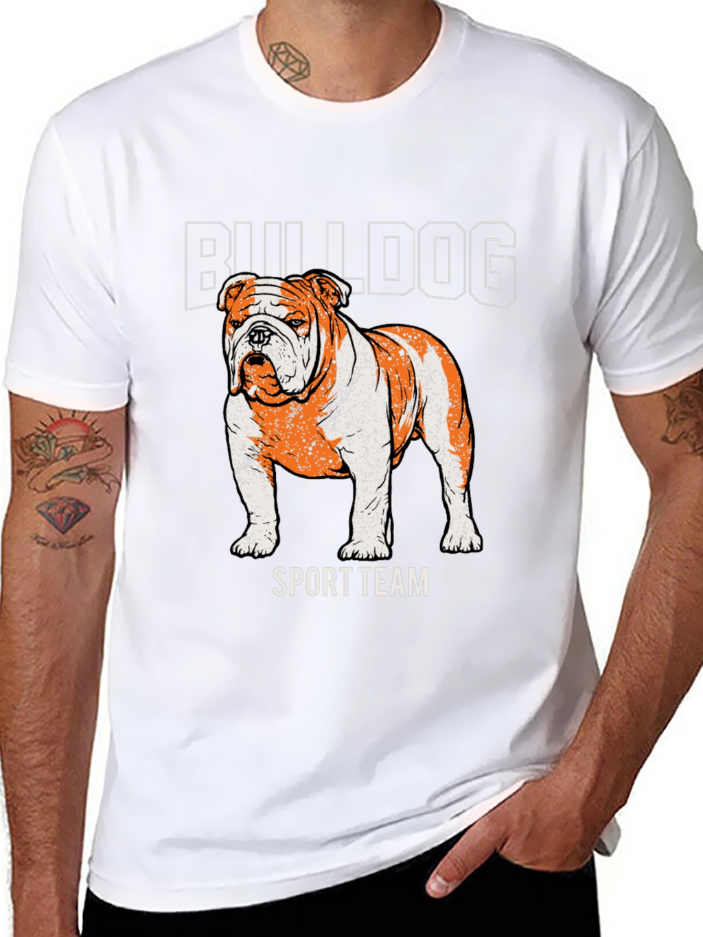 Bulldog Sport Team T-Shirt – Vintage Dog Lover Graphic Tee