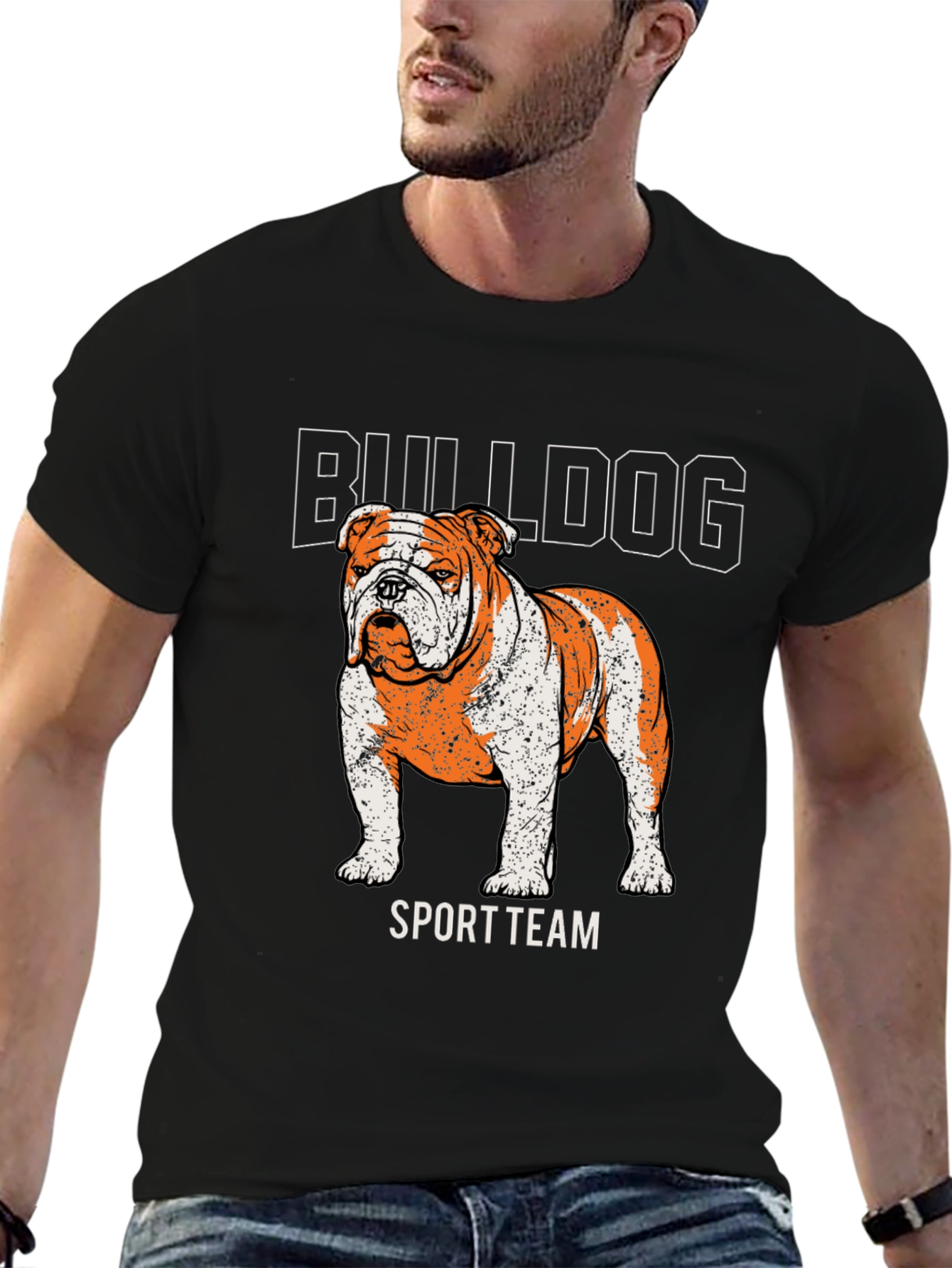 Bulldog Sport Team T-Shirt – Vintage Dog Lover Graphic Tee