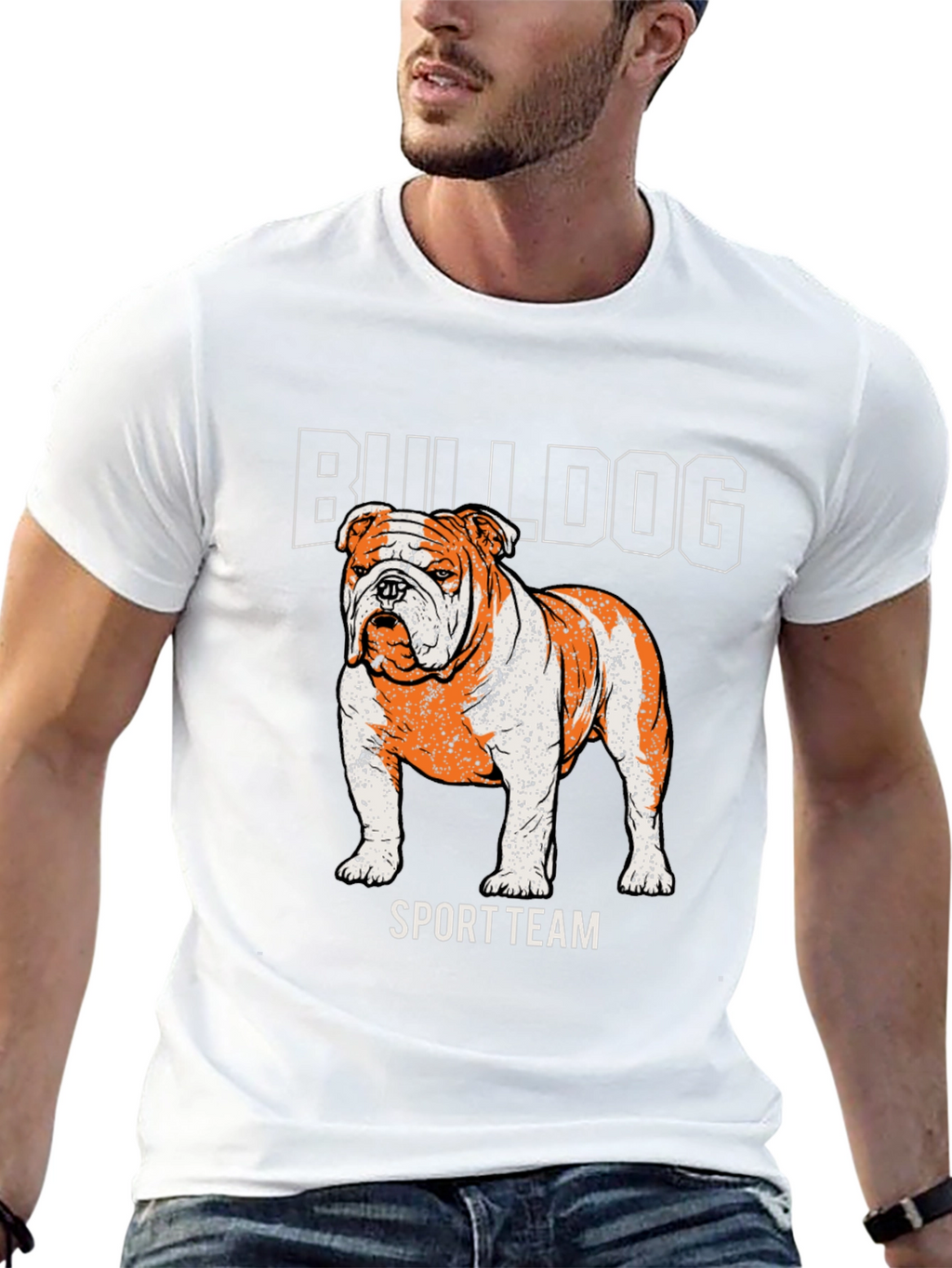 Bulldog Sport Team T-Shirt – Vintage Dog Lover Graphic Tee