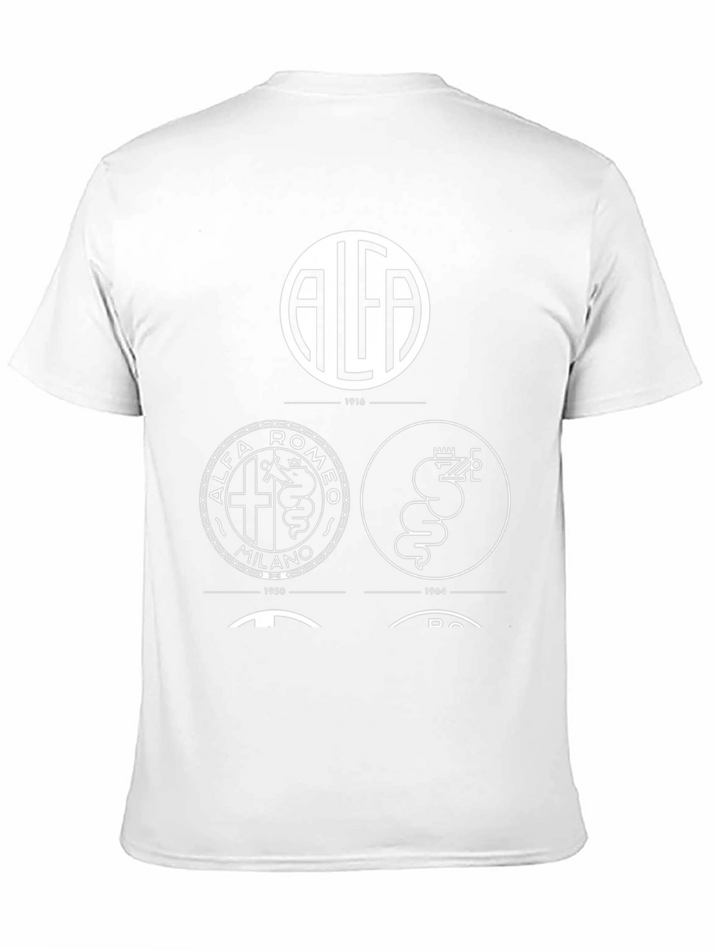 Alfa Romeo Logo Evolution Black T-Shirt