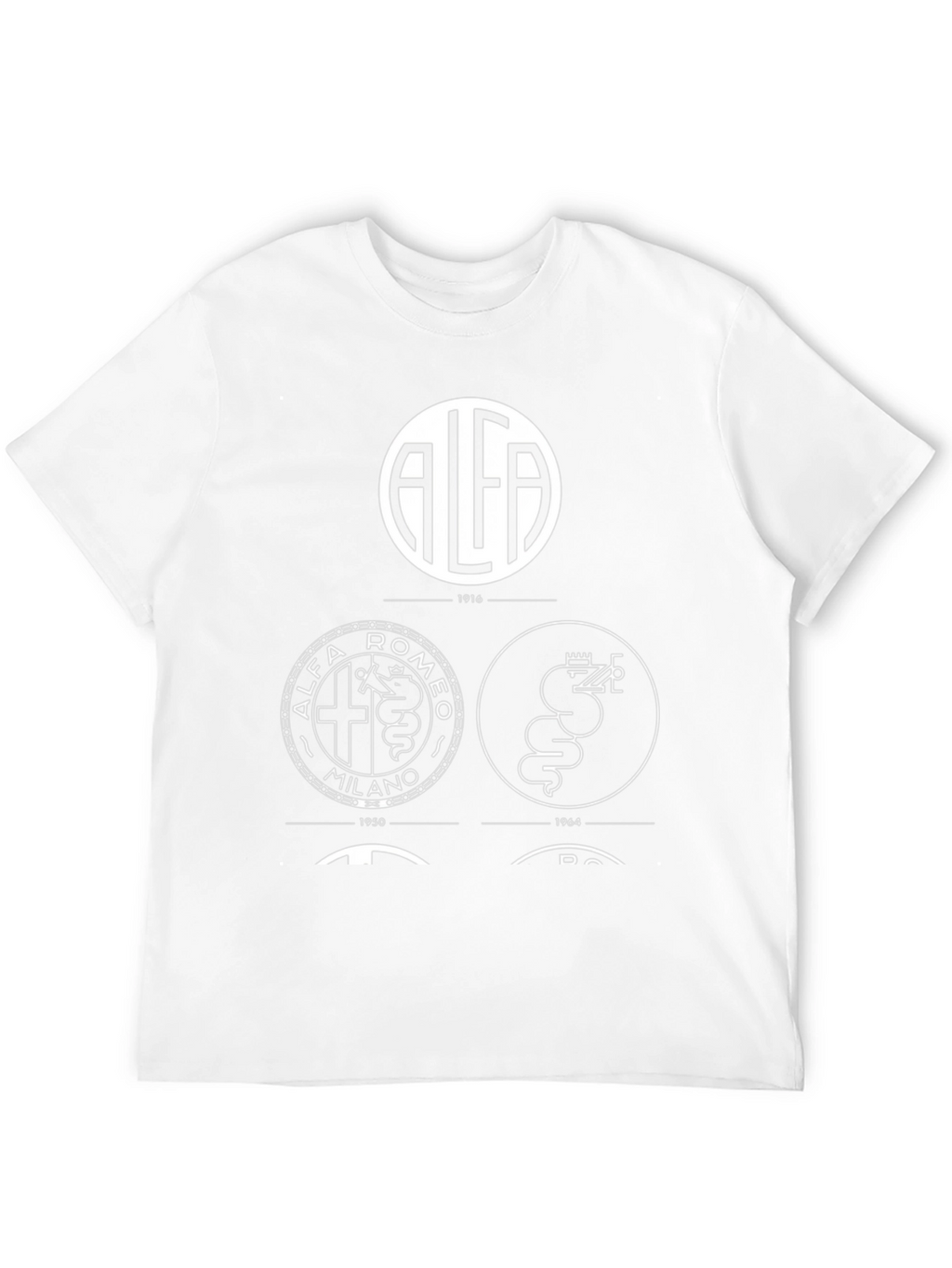 Alfa Romeo Logo Evolution Black T-Shirt