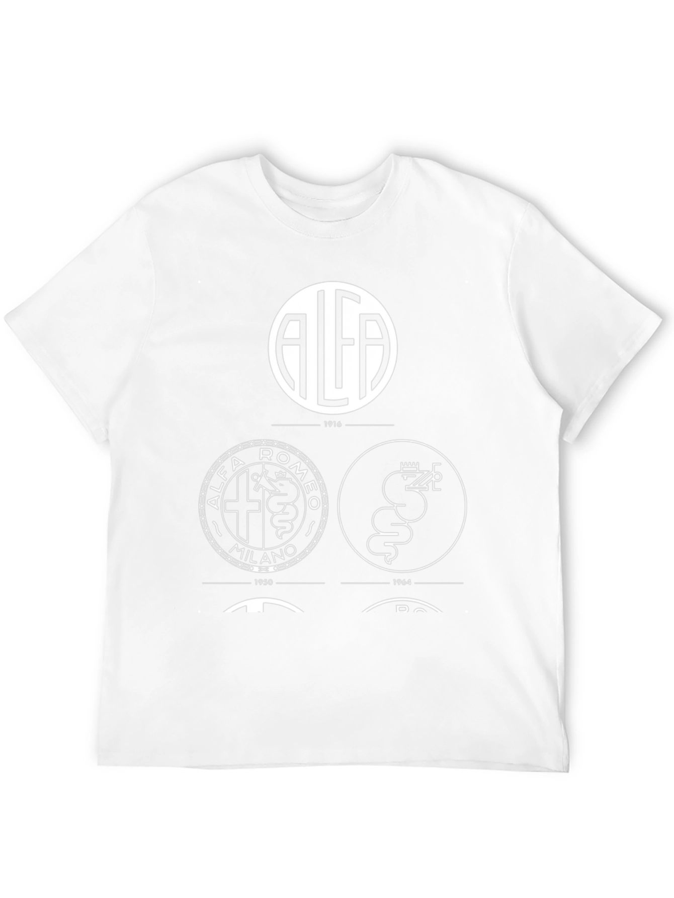 Alfa Romeo Logo Evolution Black T-Shirt