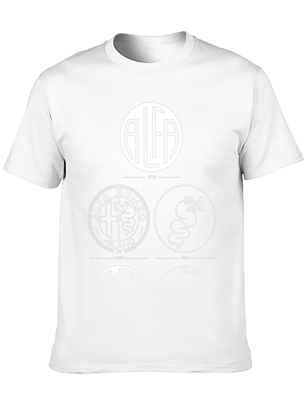 Alfa Romeo Logo Evolution Black T-Shirt