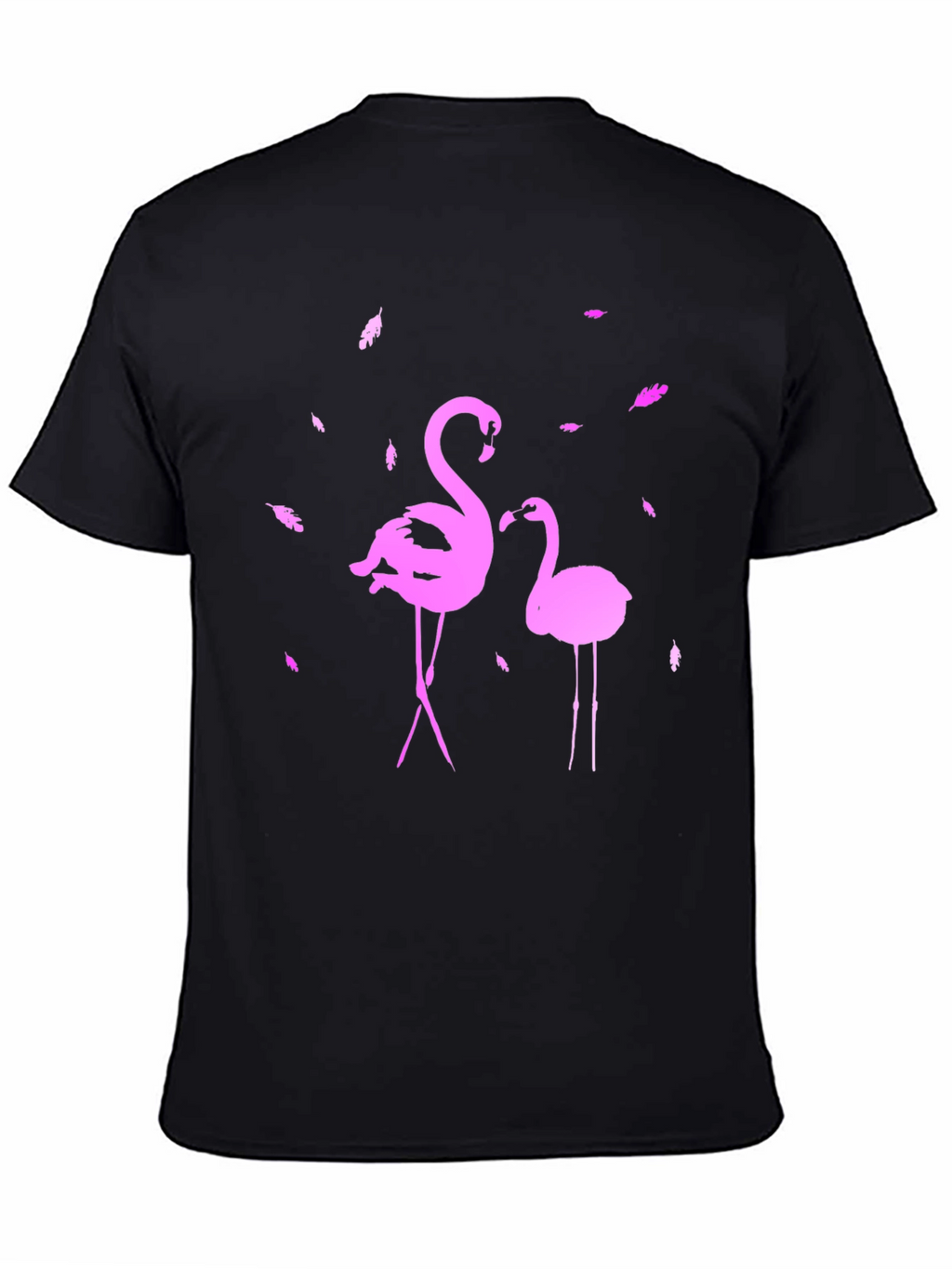 Flamingo Graphic Tee - Stylish Black T-Shirt