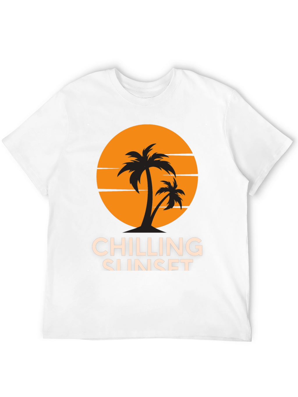 Chilling Sunset Graphic Tee - Tropical Vibes!