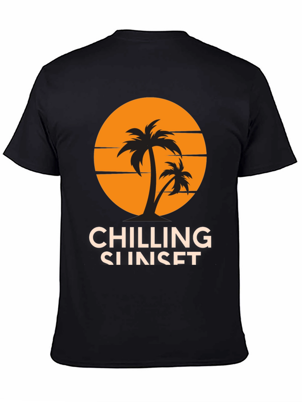 Chilling Sunset Graphic Tee - Tropical Vibes!
