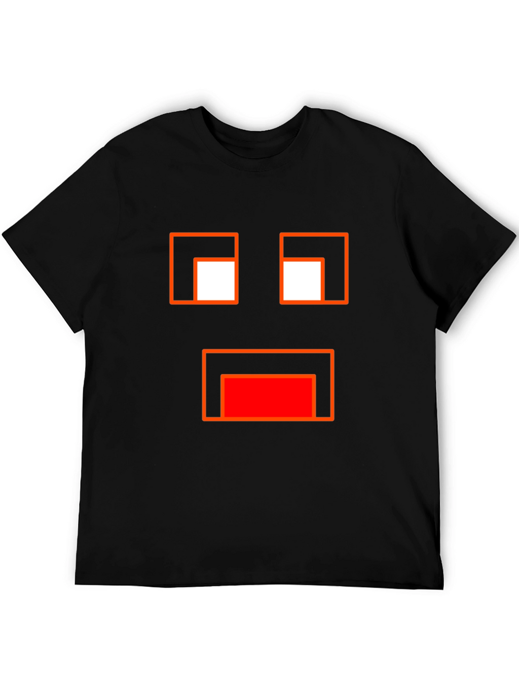 Minecraft Ghast Face Black T-Shirt