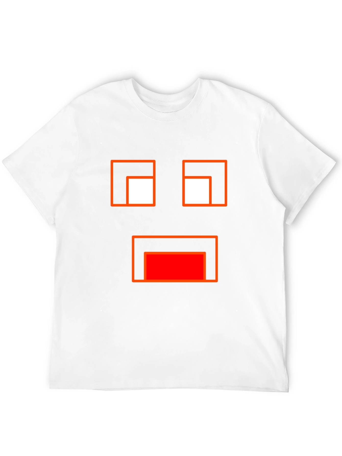 Minecraft Ghast Face Black T-Shirt