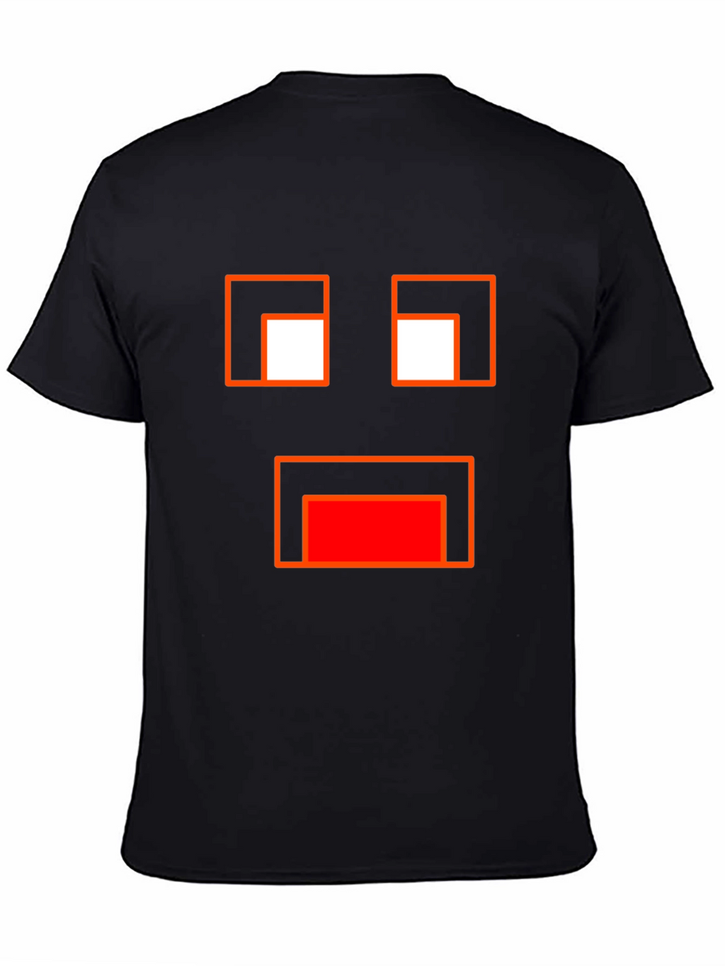 Minecraft Ghast Face Black T-Shirt