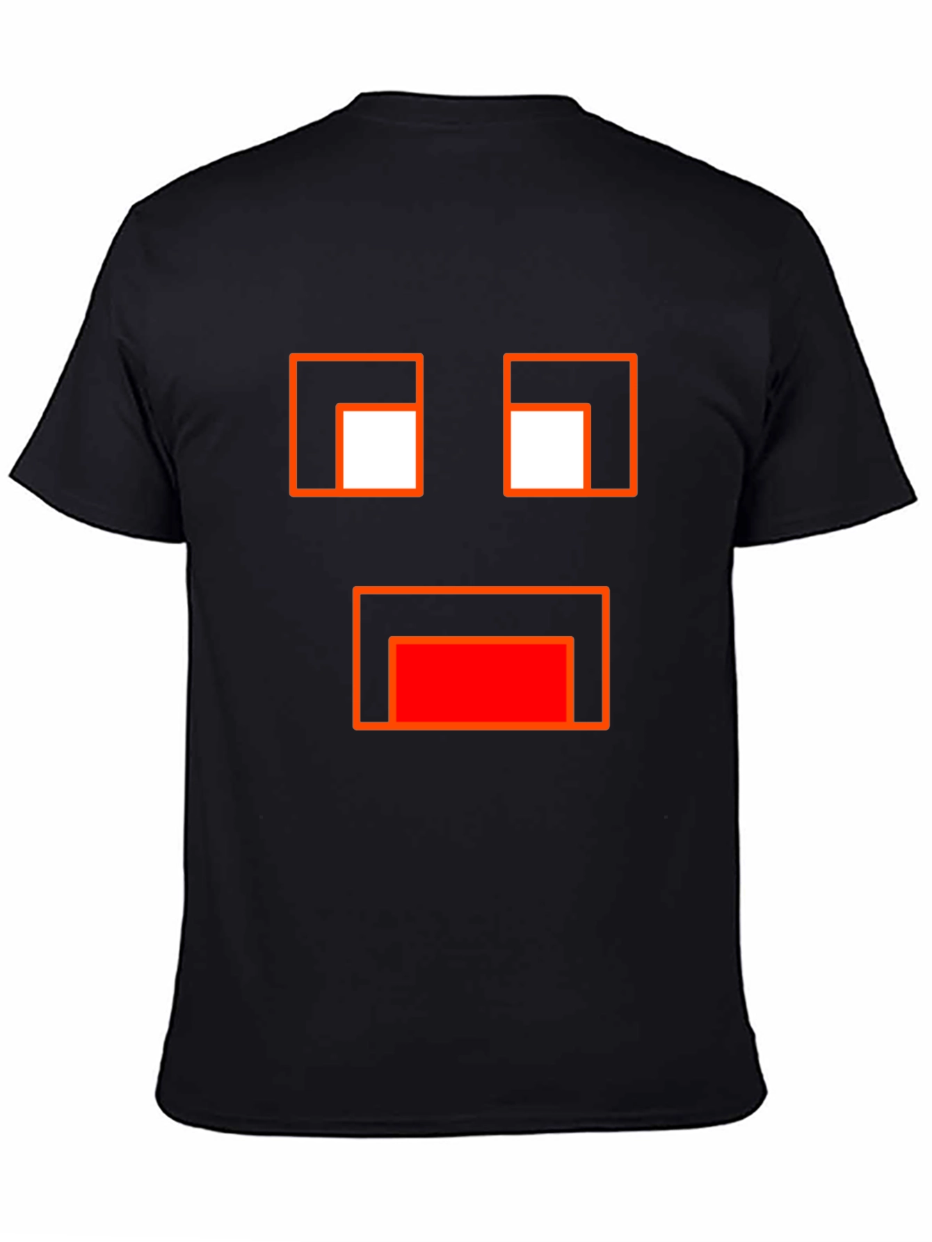 Minecraft Ghast Face Black T-Shirt