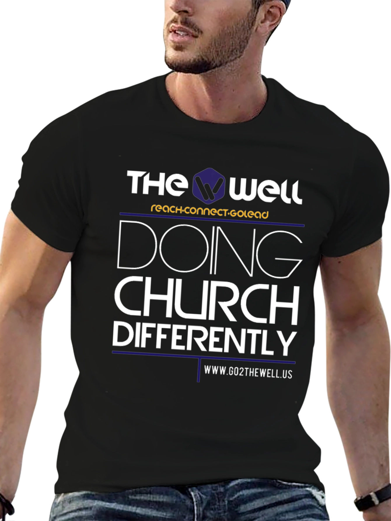 The Well Doing Church Differently Black T-Shirt