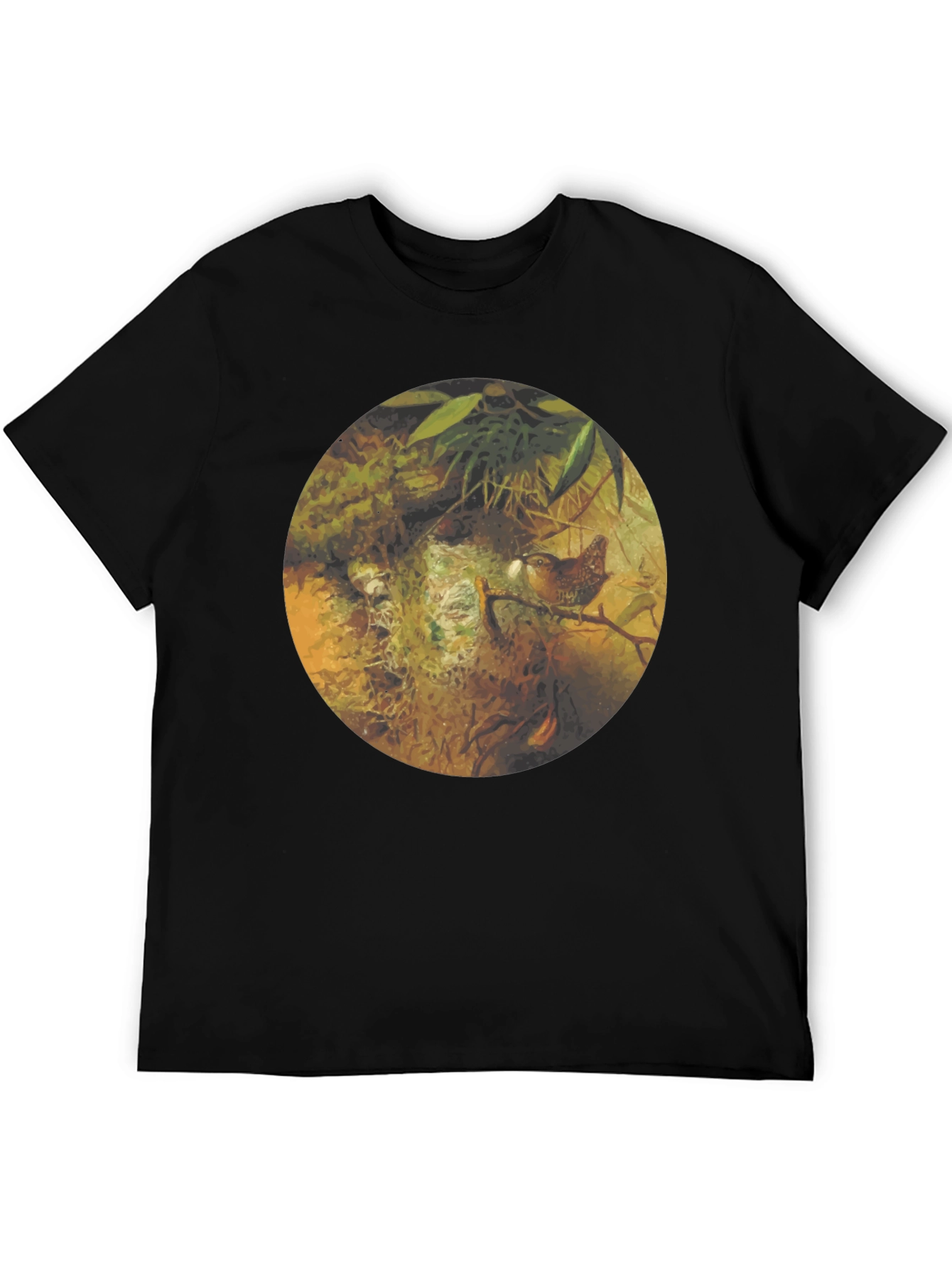 Nature Inspired Graphic Tee - Bird Nest Design