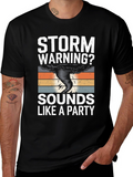 Storm Warning Party T-Shirt - Fun Graphic Tee