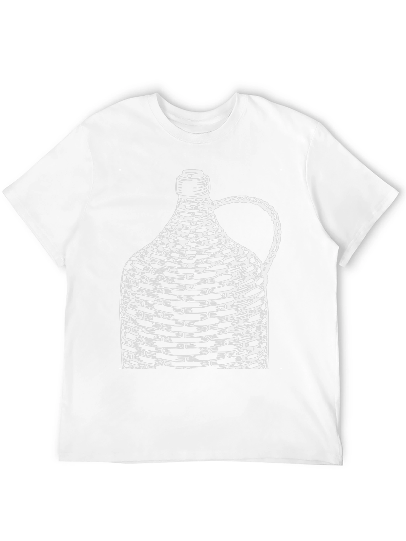 Unique Wine Bottle Graphic Tee - Black