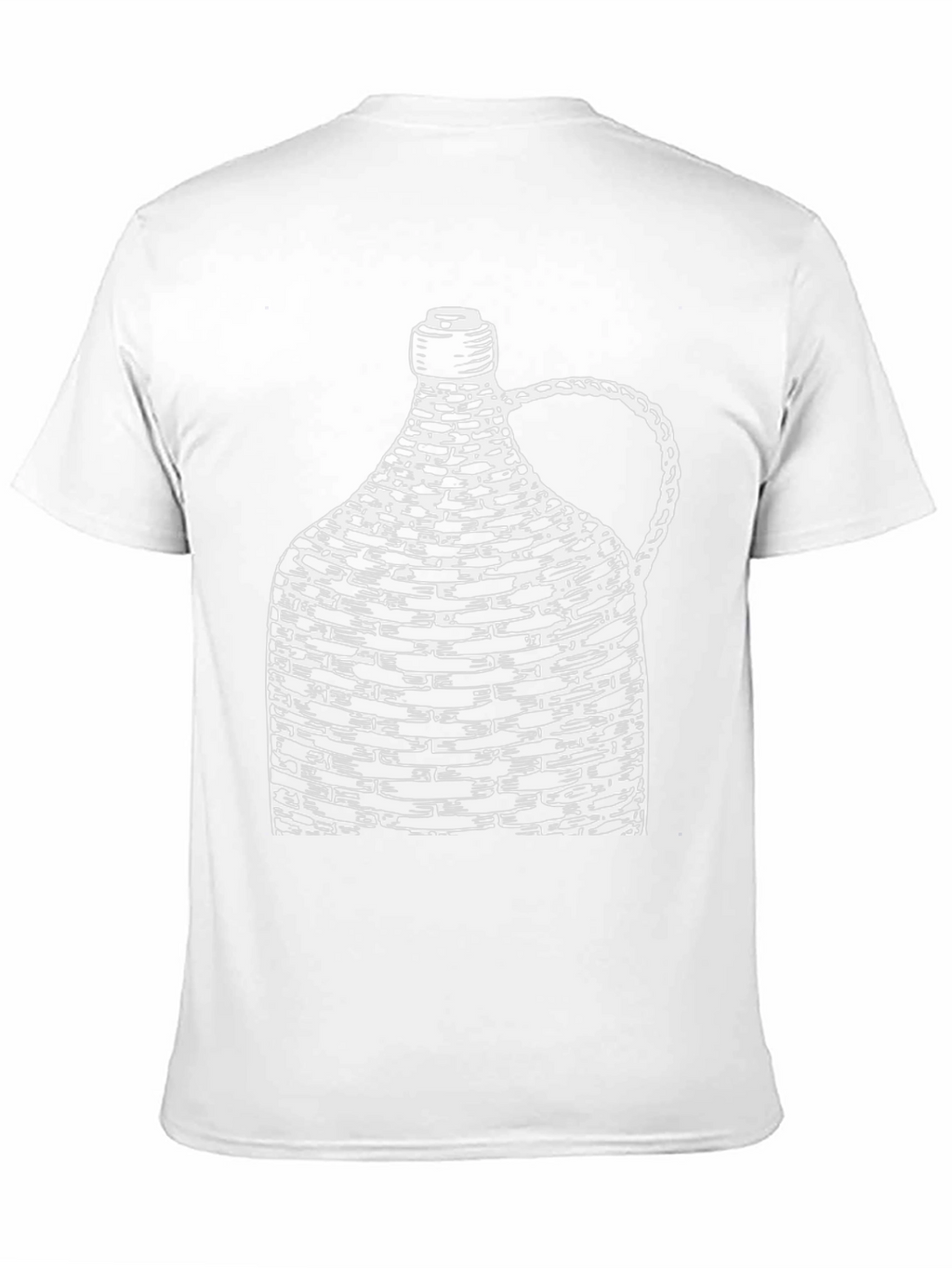 Unique Wine Bottle Graphic Tee - Black