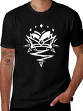 Graphic Tee - Geometric Crown Black T-Shirt