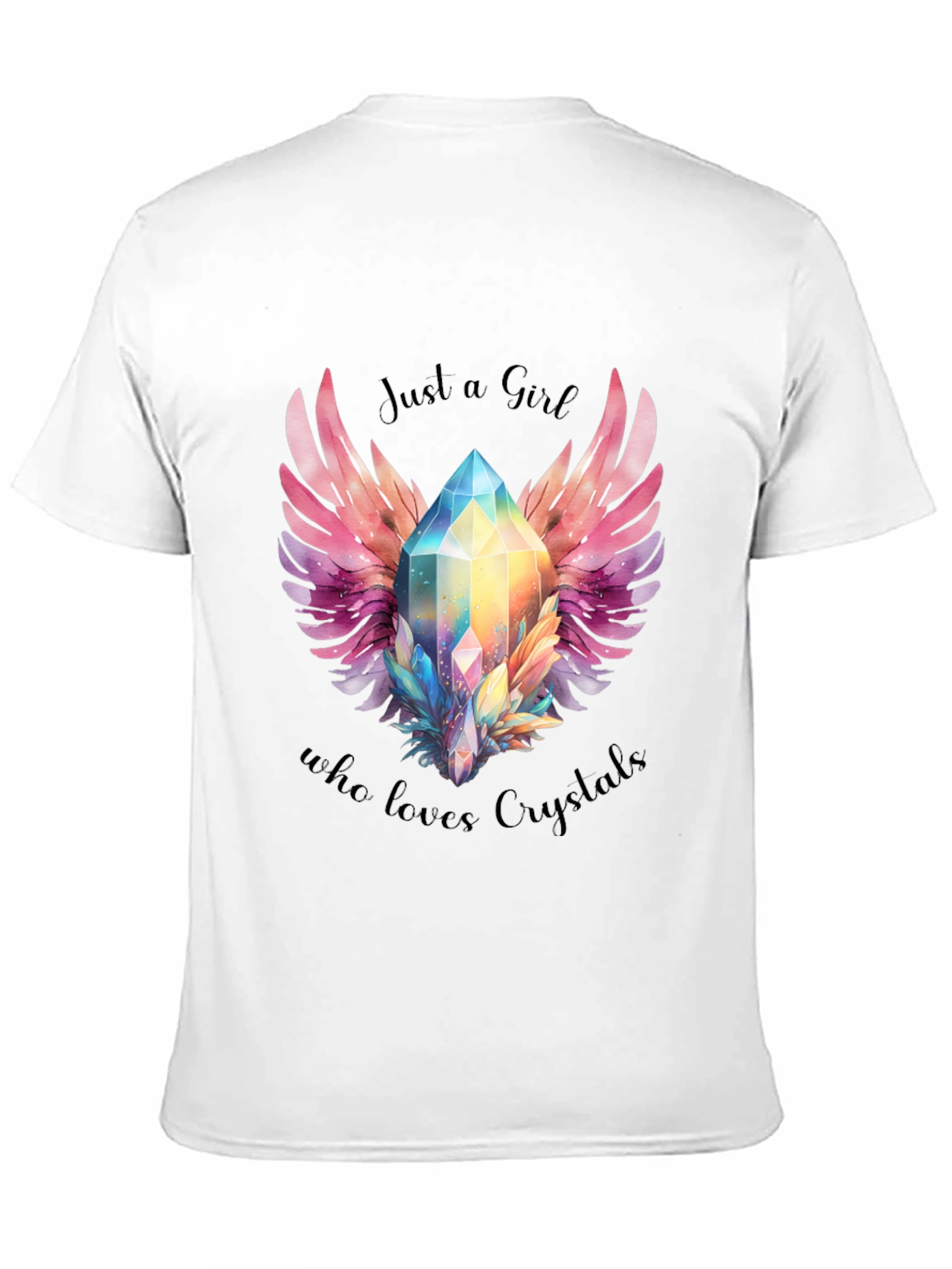 Just a Girl Who Loves Crystals Graphic Tee