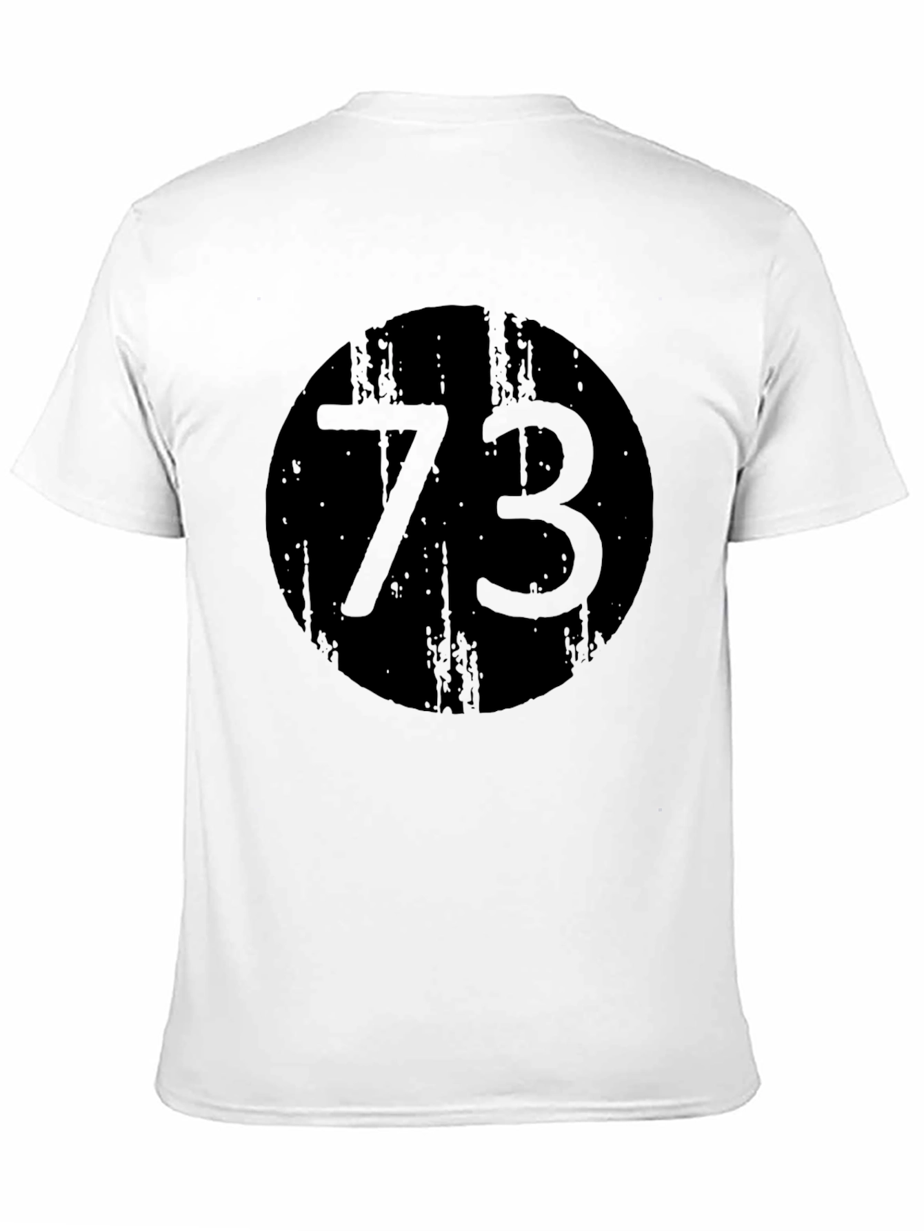 Black 73 Graphic Print Crewneck T-Shirt