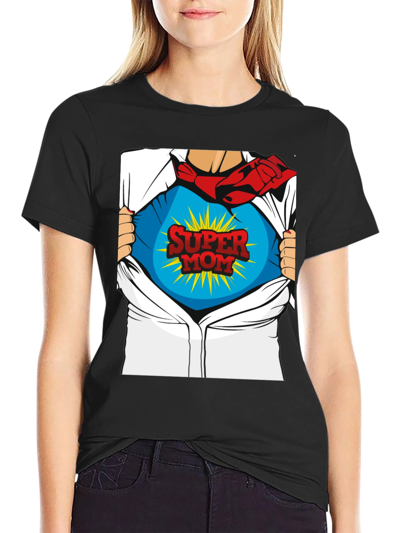 Super Mom Superhero T-Shirt - Gift for Mothers Day