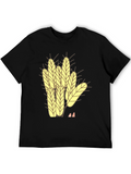 Wheat Graphic Black Tee