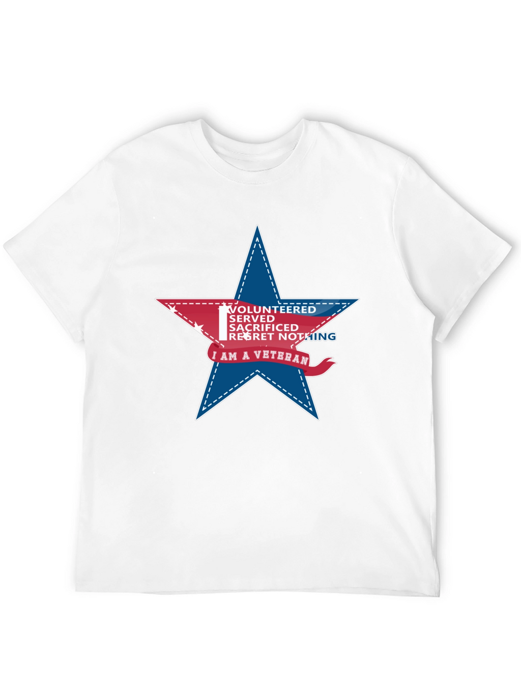 Veteran Star Graphic T-Shirt - Black