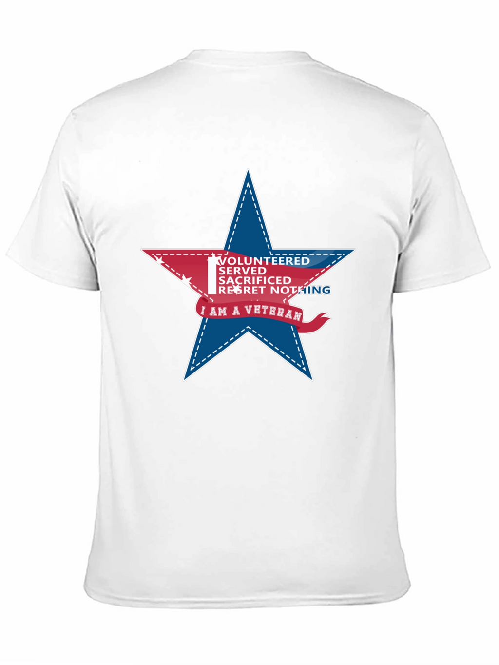 Veteran Star Graphic T-Shirt - Black