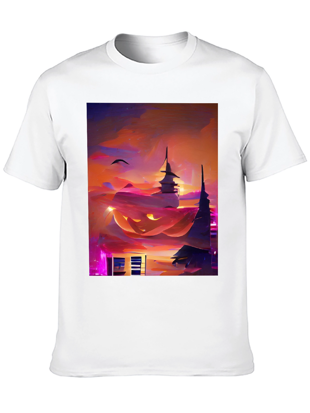 Halloween Cityscape Graphic Tee