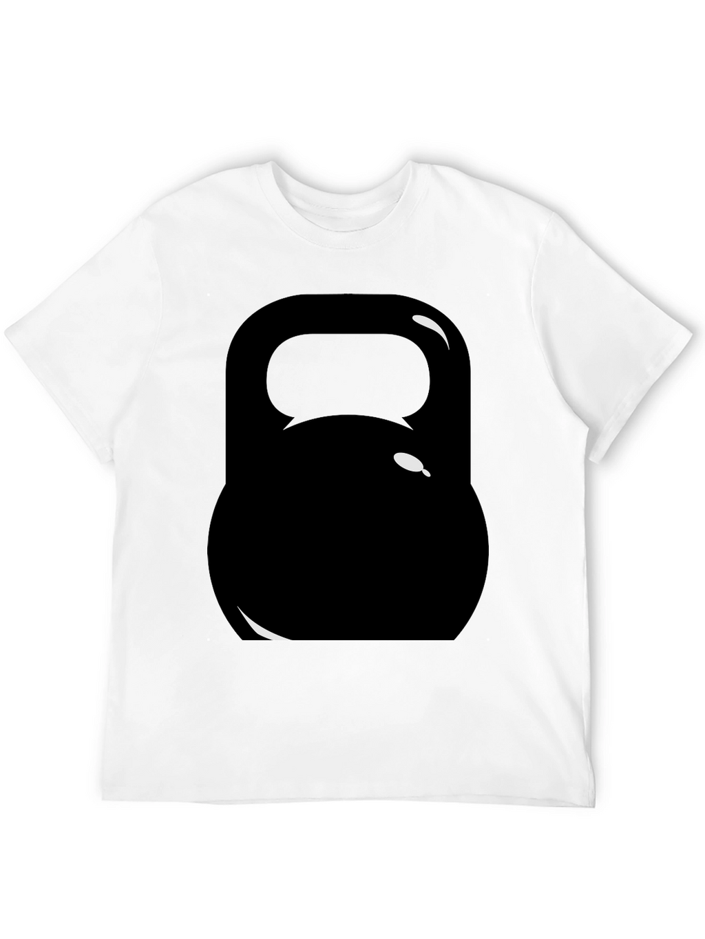 Black Kettlebell Graphic Tee - Workout Ready!