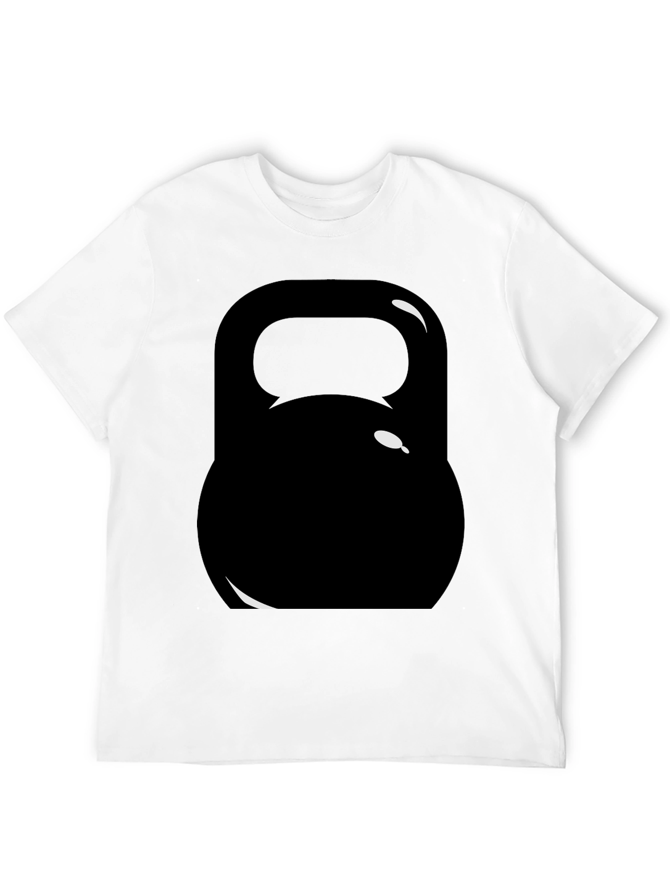 Black Kettlebell Graphic Tee - Workout Ready!