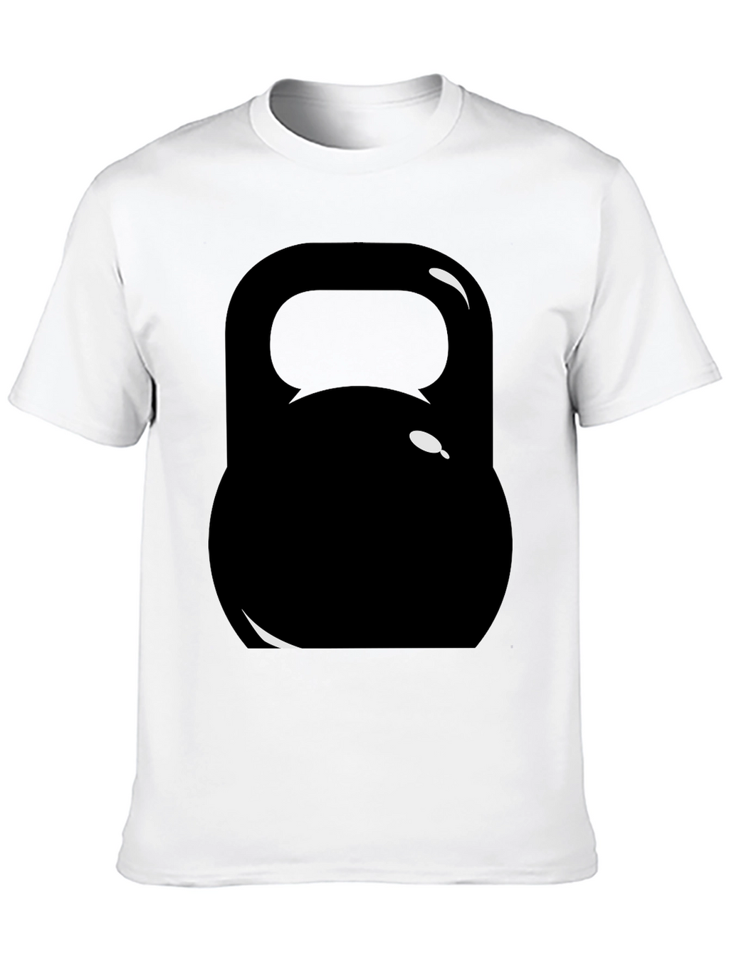 Black Kettlebell Graphic Tee - Workout Ready!