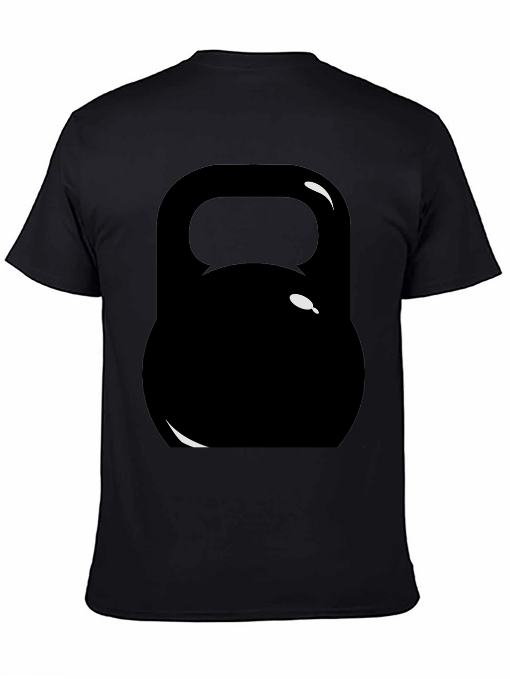 Black Kettlebell Graphic Tee - Workout Ready!
