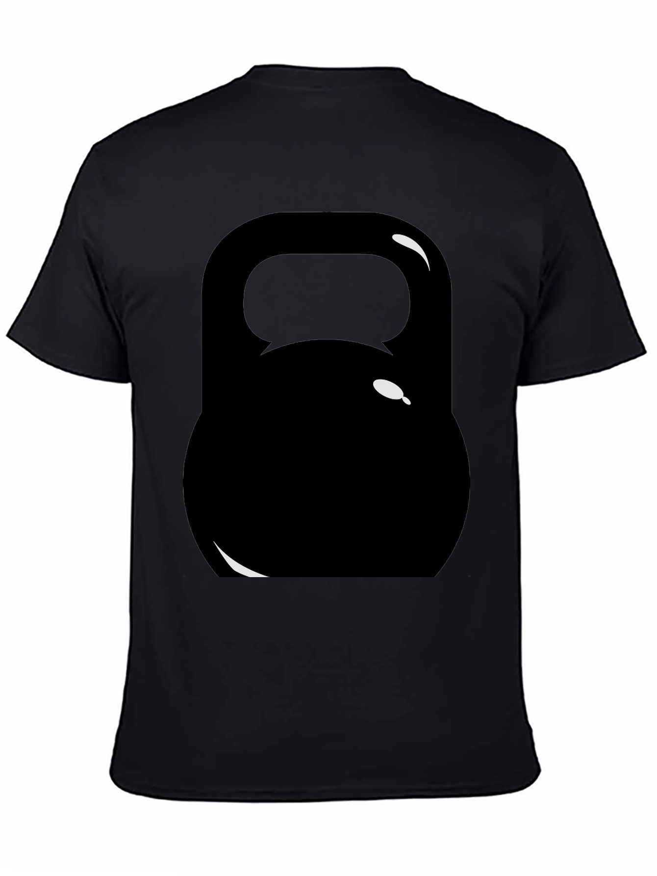 Black Kettlebell Graphic Tee - Workout Ready!