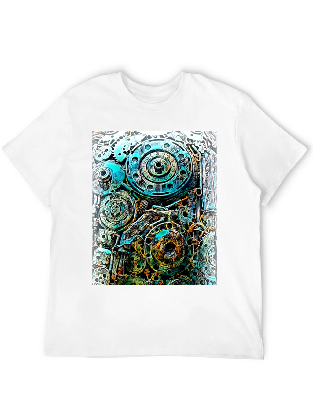 Steampunk Gear T-Shirt - Mechanical Design