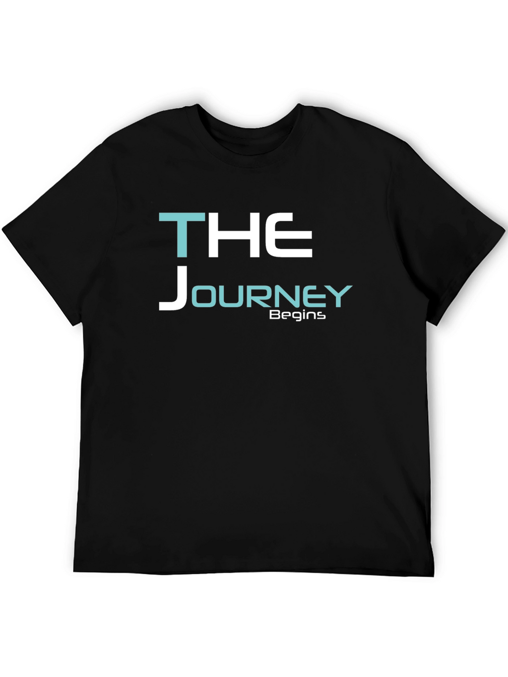 The Journey Begins Graphic Tee - Black