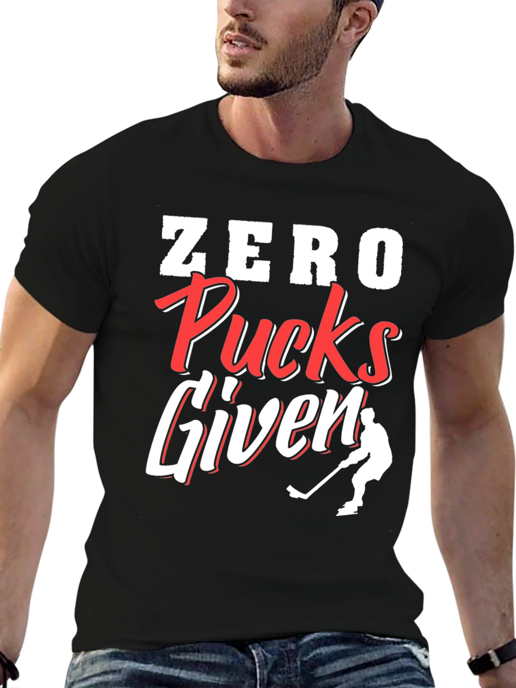 Zero Pucks Given Hockey T-Shirt