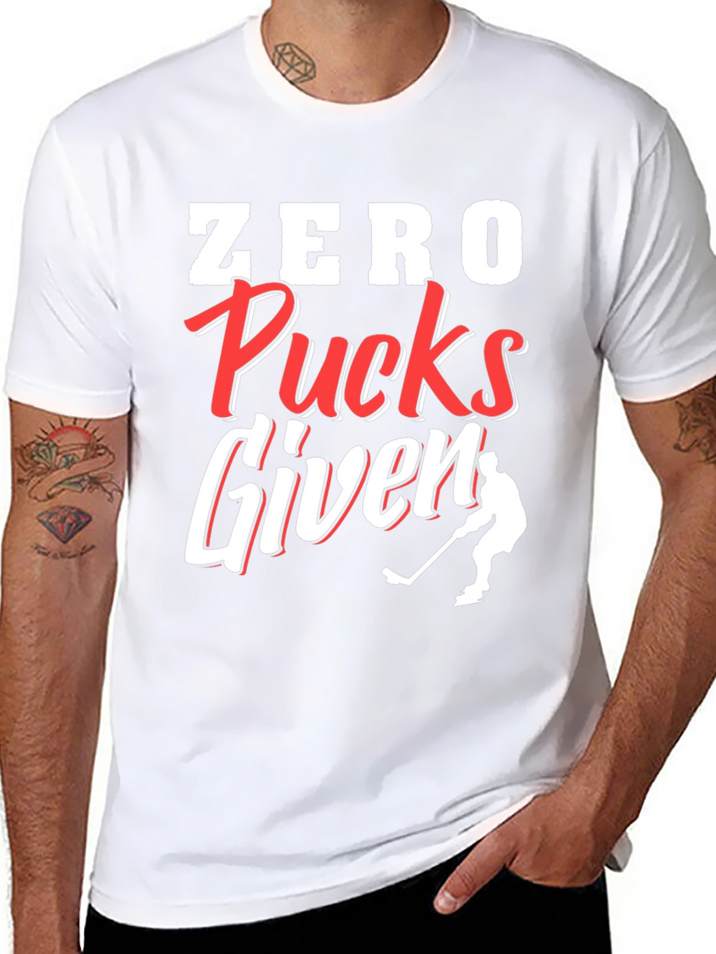 Zero Pucks Given Hockey T-Shirt