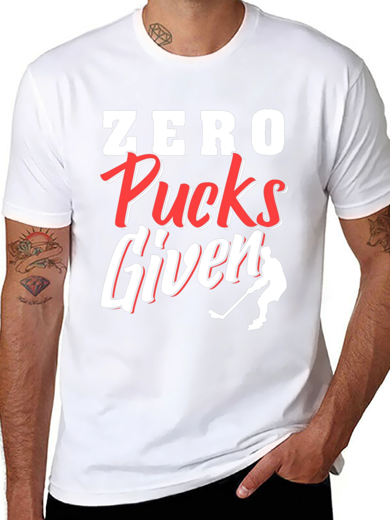 Zero Pucks Given Hockey T-Shirt