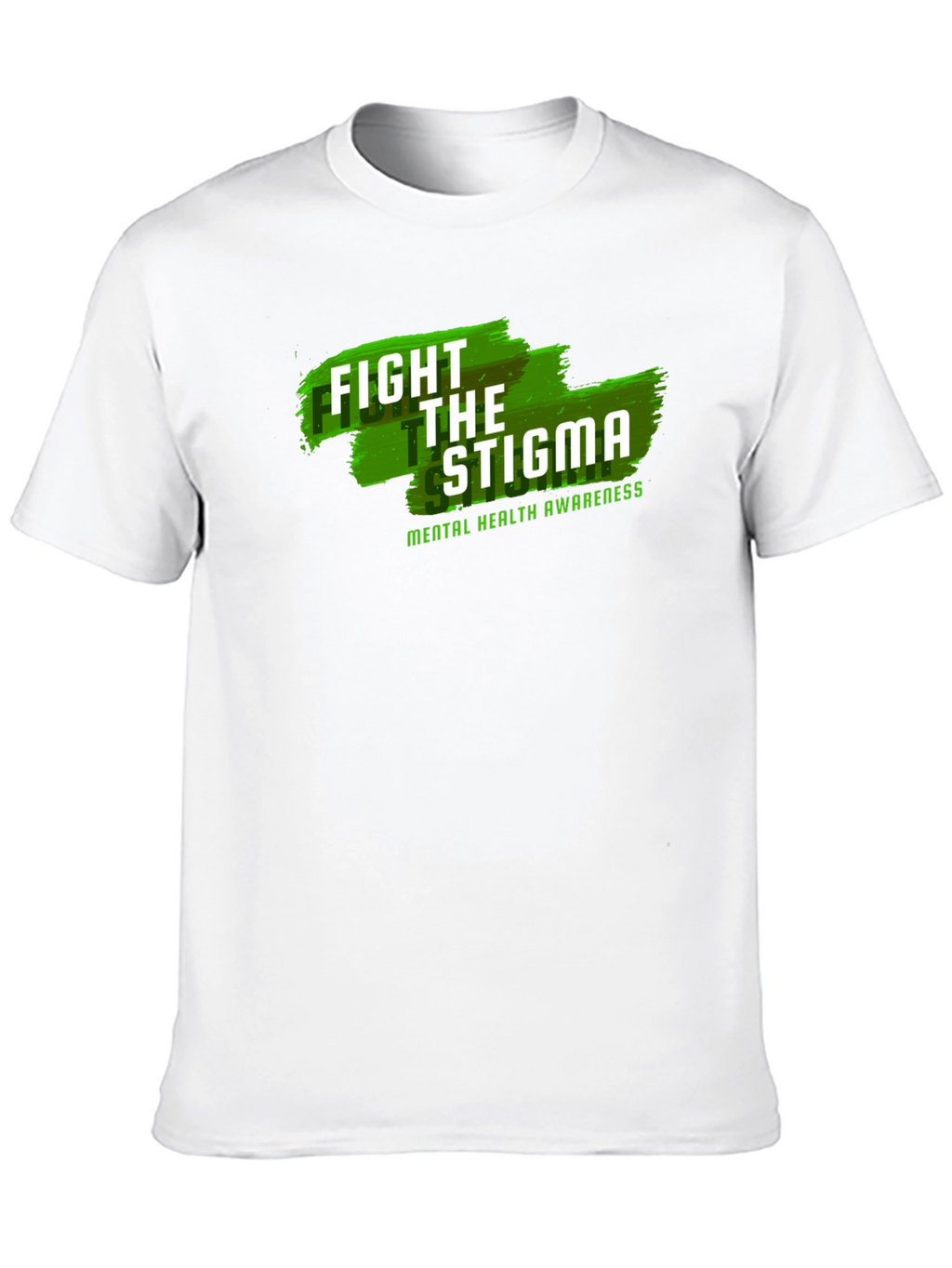Fight the Stigma Mental Health Awareness Black T-Shirt