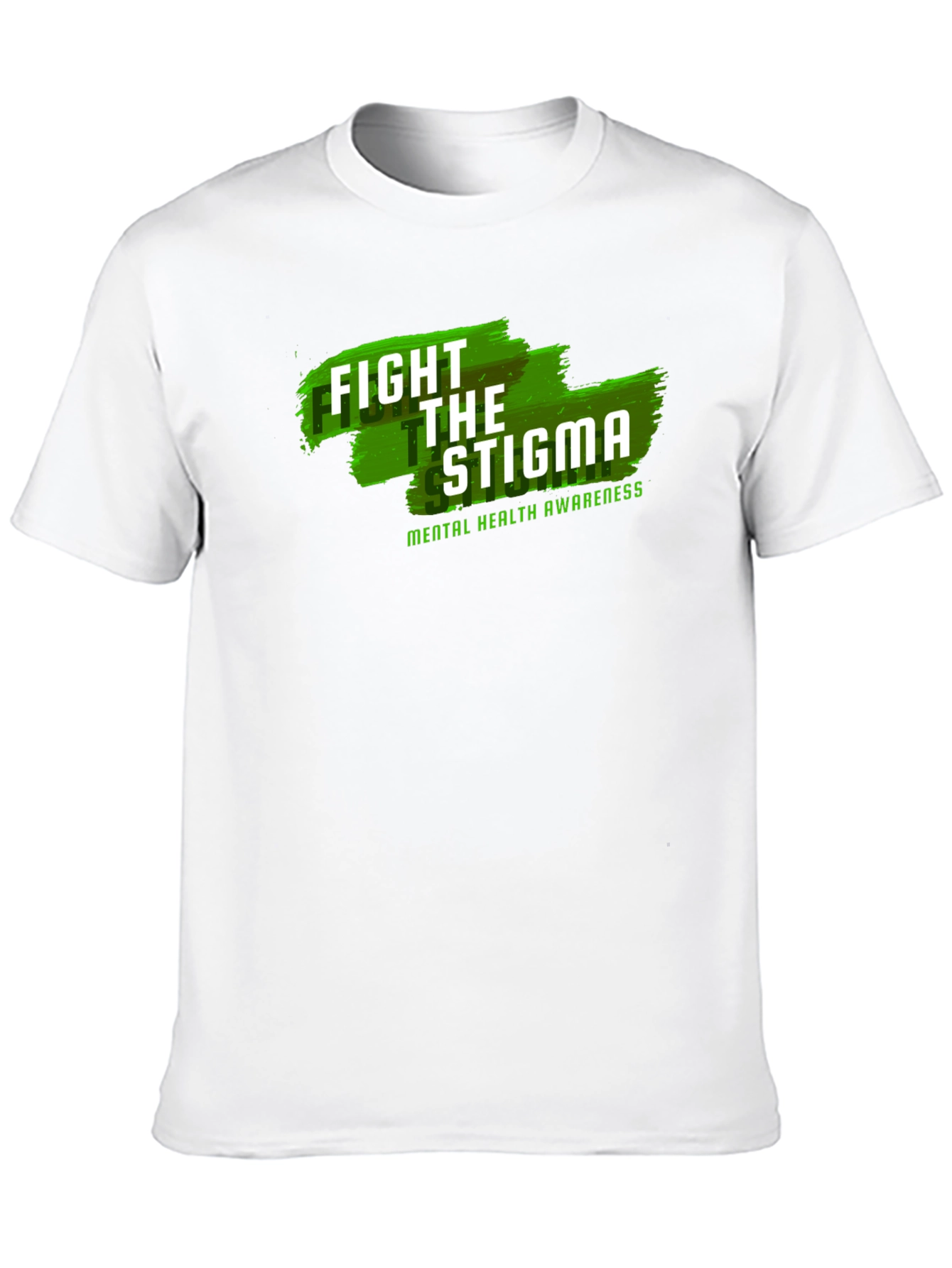 Fight the Stigma Mental Health Awareness Black T-Shirt