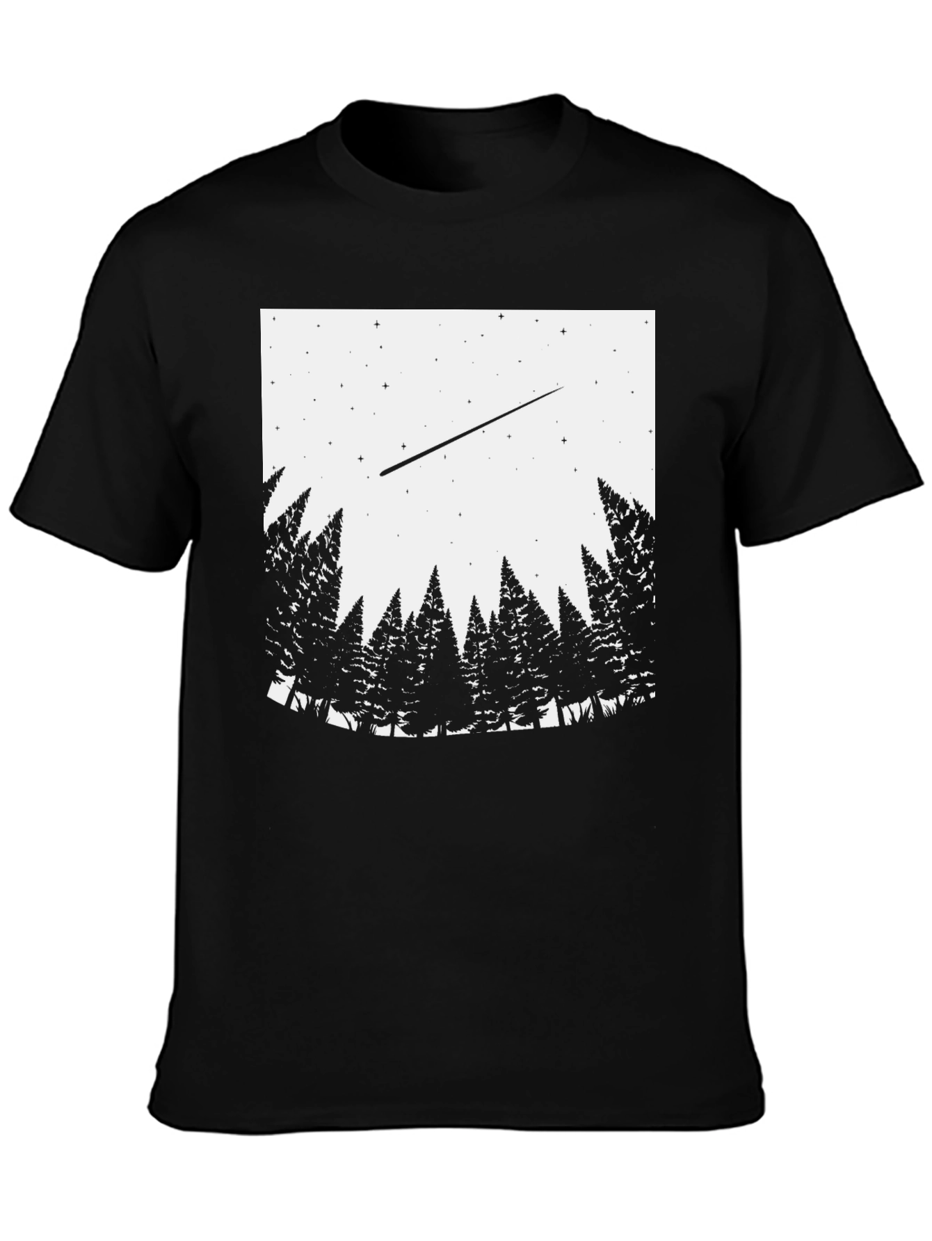 Starry Night Forest Graphic Tee